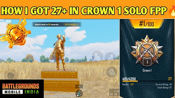 HOW I GOT 27+ IN CROWN TIER SOLO FPP 🔥 SAMSUNG A3,A5,A6,A7,J2,J5,J7,S5,S6,S7,59,A10,A20,A30,A50,A70
