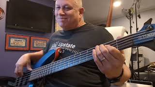 Bass guitar play along "The Groove Line" by Heatwave