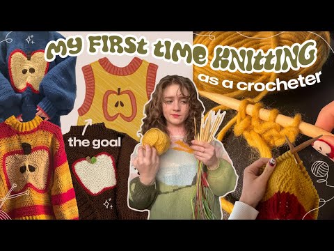 learning to knit as a crocheter (send help)