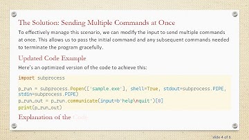 How to Pass Commands to subprocess in Python
