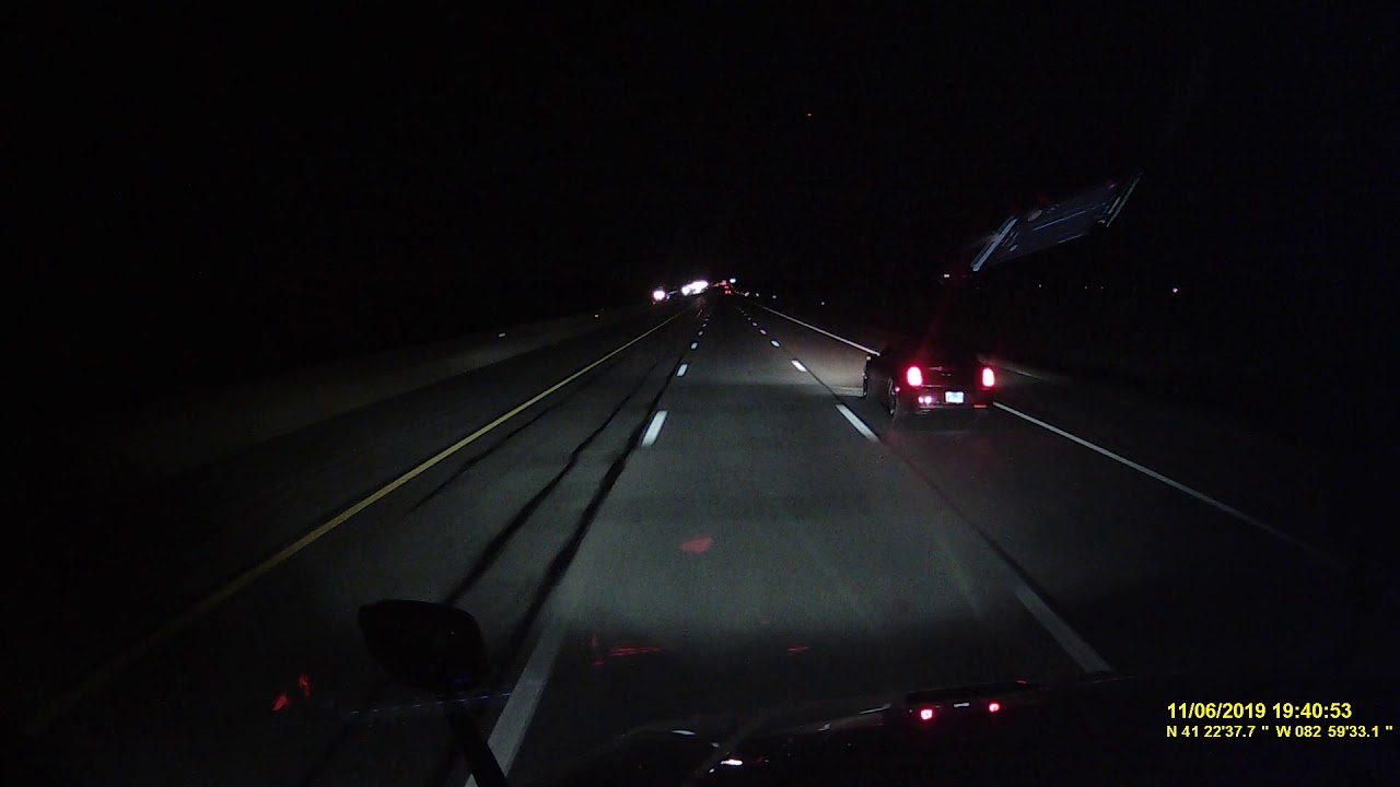 Crazy I 80 lady, I called cops