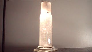 Chemistry experiment 50 - Underwater Explosions: Acetylene reacting with Chlorine