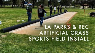 LA Parks & Rec Artificial Grass Sports Field Cricket Pitch