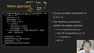 Algorithm Design 5-7: Knapsack Problem