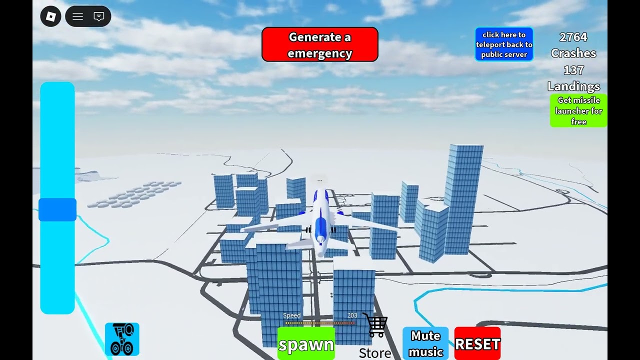 sas 901 recreated in roblox crash or land