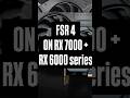 FSR4 on RX 7000 series and under! #amd #pcgaming #gaming