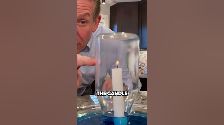 Why Does the Candle Suck In the Water?