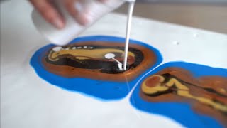 Acrylic Pouring Tutorial Wow Large Fluid Painting - Abstract Art Beginners