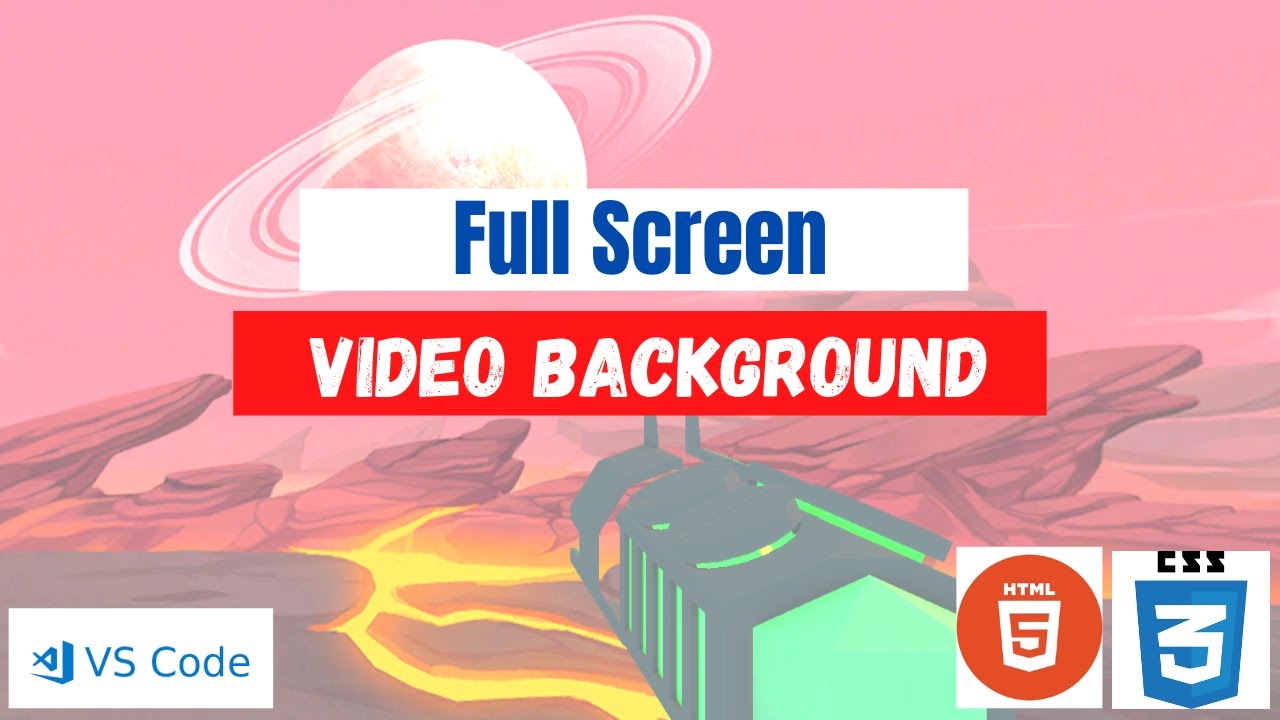Full Screen Video Background | HTML & CSS - YouTube