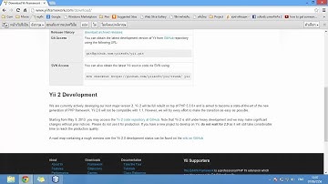 การติดตั้ง Yii framework