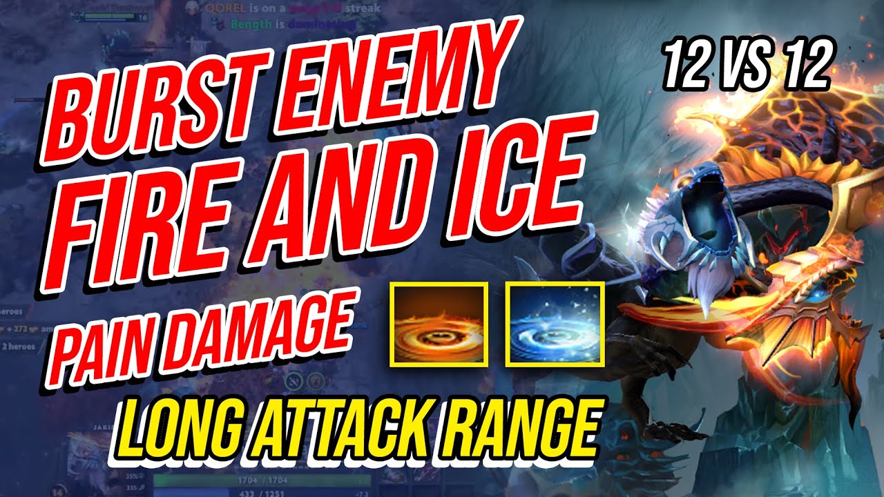 BURST DAMAGE ATTACK JAKIRO!! | Dota 2 Arcade 12v12