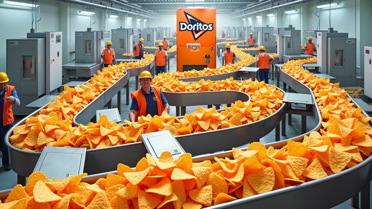 How Doritos Cheese Chips Are Made in Factories 🧀| The Crunchy Nachos Production Process