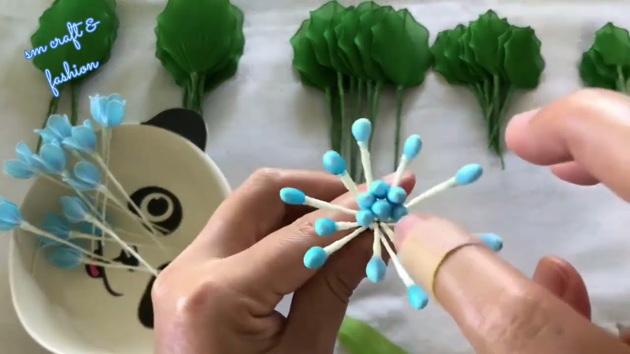 How to make nylon stocking flowers/beautiful flowers making at home 