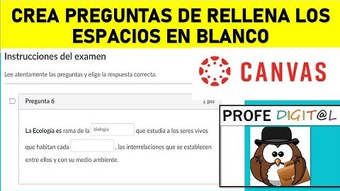 CREA UNA PREGUNTA DE RELLENA LOS ESPACIOS EN BLANCO EN CANVAS
