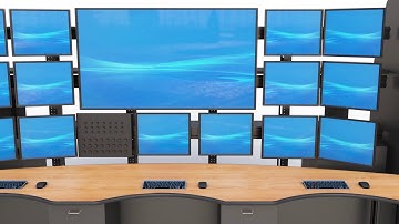 Control Room Console Technical Furniture with Video Wall