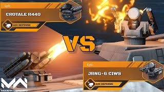 JRNG-6 CIWS Vs Crotale R440 After Rebalance | Air Defense Comparison | Modern Warships