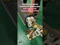 Workers are installing cantilever doors in the factory