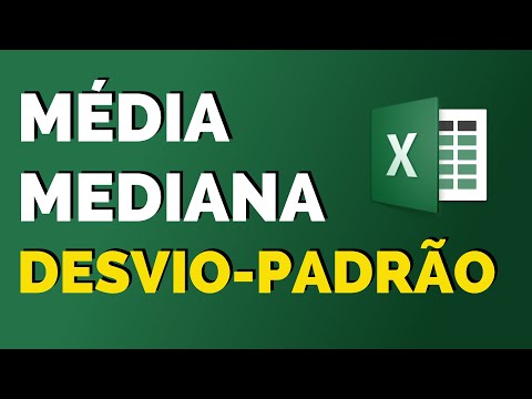 Vídeo: Como você encontra o desvio padrão e a média no Excel?