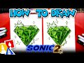 How to draw the emerald from sonic the hedgehog 2