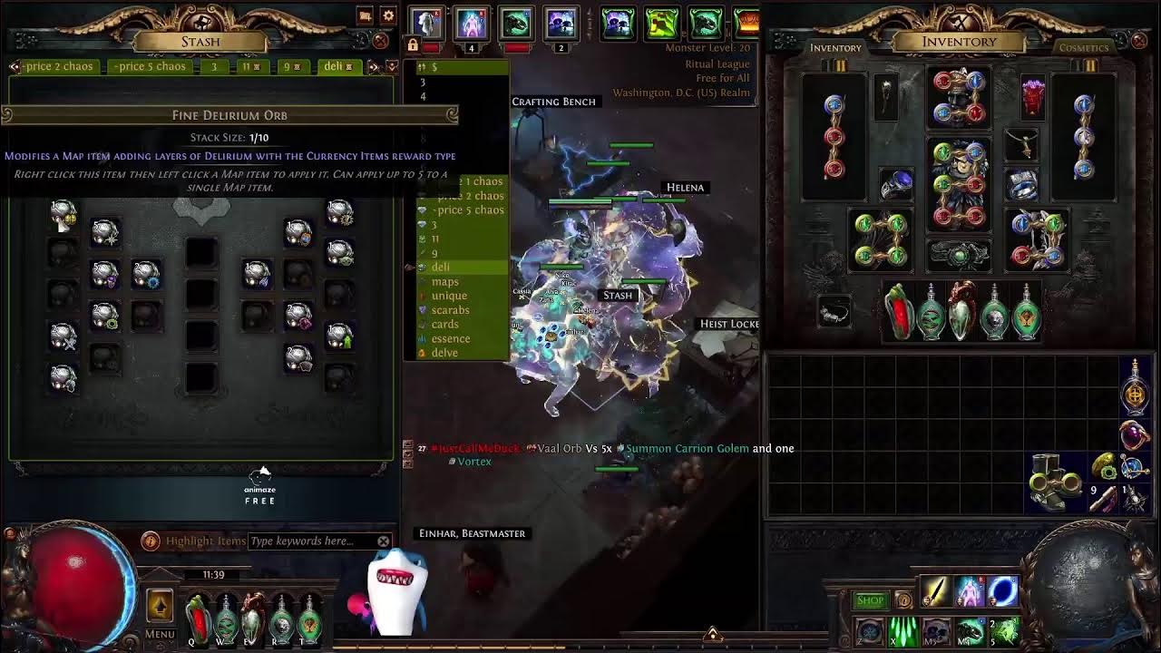 PoE Tactics 12 Utility Flask/cluster jewel Crafting, general crafting