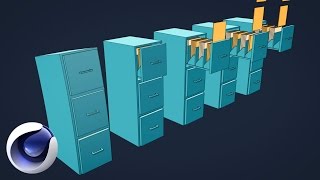 картинка: Флет-анимация ящиков в Cinema 4D (Sketch & Toon)
