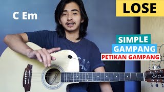 TUTORIAL PETIKAN (Lose - NIKI) (Tutorial Gitar) CHORD SIMPLE GAMPANG