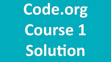 Code.org - Course 1 Solution