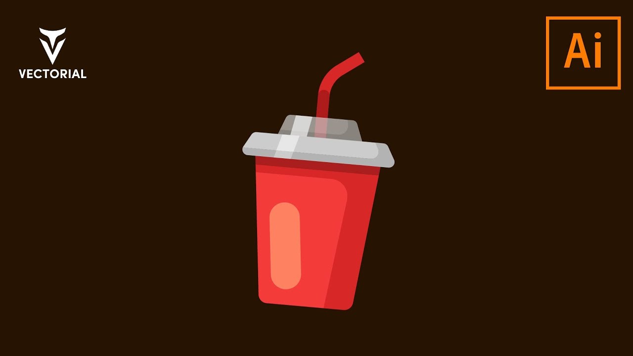 How to Draw a Paper cup in Adobe Illustrator - YouTube