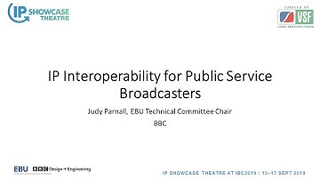 IP Interoperability for Public Broadcasters