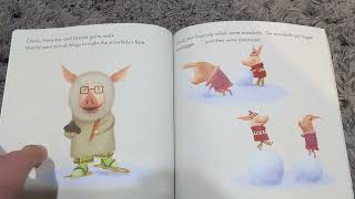 Reading the Olivia Builds A Snowlady book