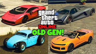 TOP 5 FASTEST CARS IN GTA ONLINE! *OLD GEN* (UPDATED AUGUST 2024)