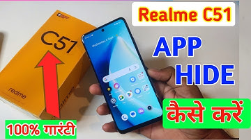 Realme c51 me app hide kaise kare / Realme c51 app hide / app hide setting realme c51