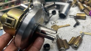 Sargent Lever Handle  How to Disassemble for No Key Rekey