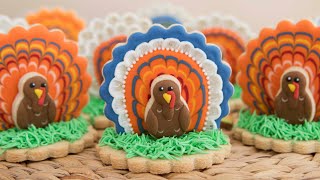 3D TURKEY COOKIES for THANSKGIVING