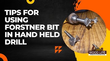 How to use Forstner bit in Hand-held Drill | Tips for using forstner bit in hand held drill machine