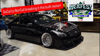 BUILT TWIN TURBO VQ MOTOR BREAK IN ( WEKFEST 2026 prep and roll in! )