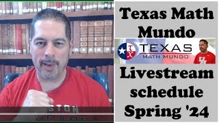 Livestream schedule Texas UIL Academic Season Spring of 2024