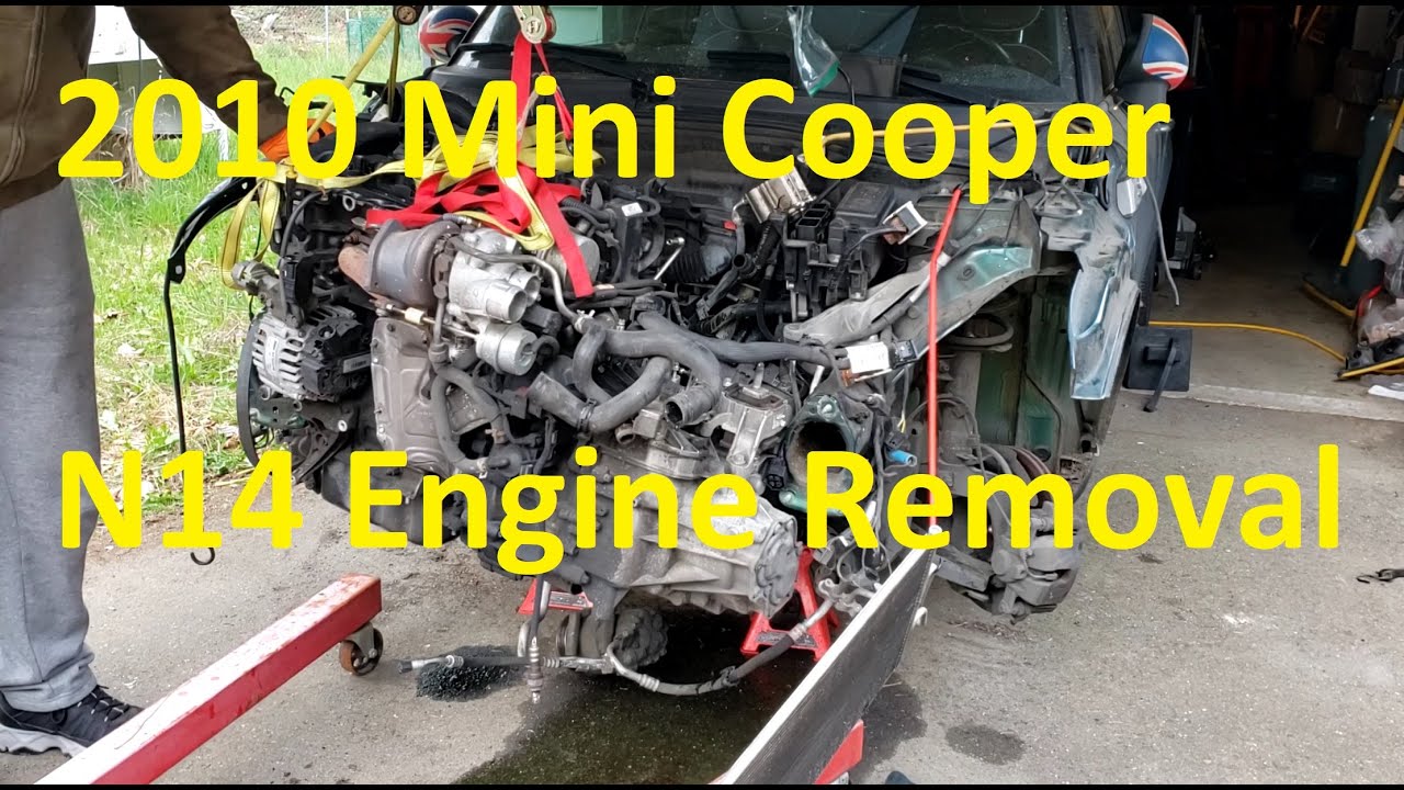 ep121 My Yard Is MY Garage - 2010 Mini Cooper Engine Remove - YouTube