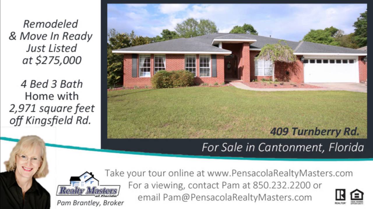 409 Turnberry Rd , Cantonment, FL 32533 Home For Sale