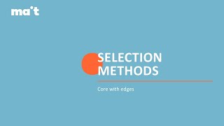 PTC Creo: Advanced selection methods - Select core with borders