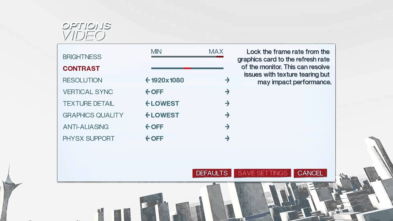 Mirror's Edge Speedrun Settings YouTube