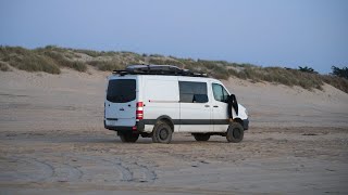 4x4 Low Roof Sprinter Van DIY Conversion | Off Road Camper Tour