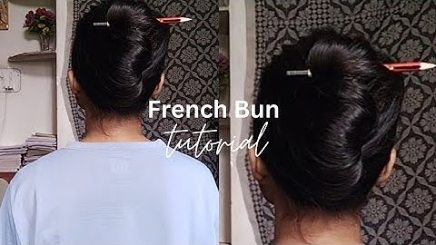 60 Second French Twist Updo Hair Tutorial