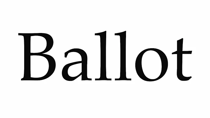 How to Pronounce Ballot