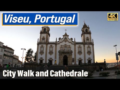 Viseu - City Walk with Cathedral Visit (Portugal, 4K)