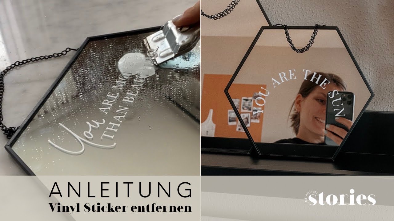 ANLEITUNG Vinyl Sticker entfernen biscuitsandstories Shop YouTube