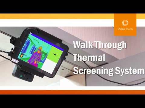 Walk Through Fast Temperature Scanner for Security Gates | Midas Touch