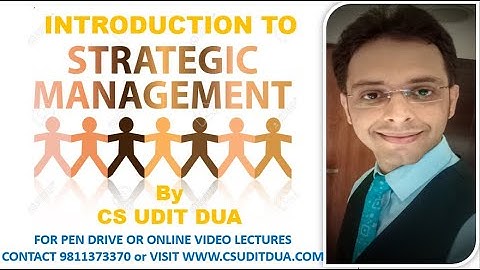 Introduction to Strategic Management | CS executive| CS UDIT DUA