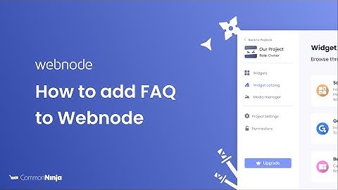 How to add FAQ to Webnode