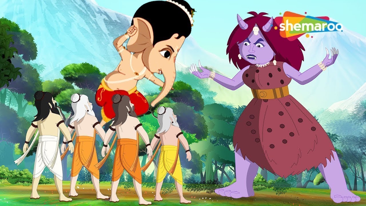 Will Ganesh ji be able to fight Shat Mahisha, the queen of Asura Lok? | Kannada Stories